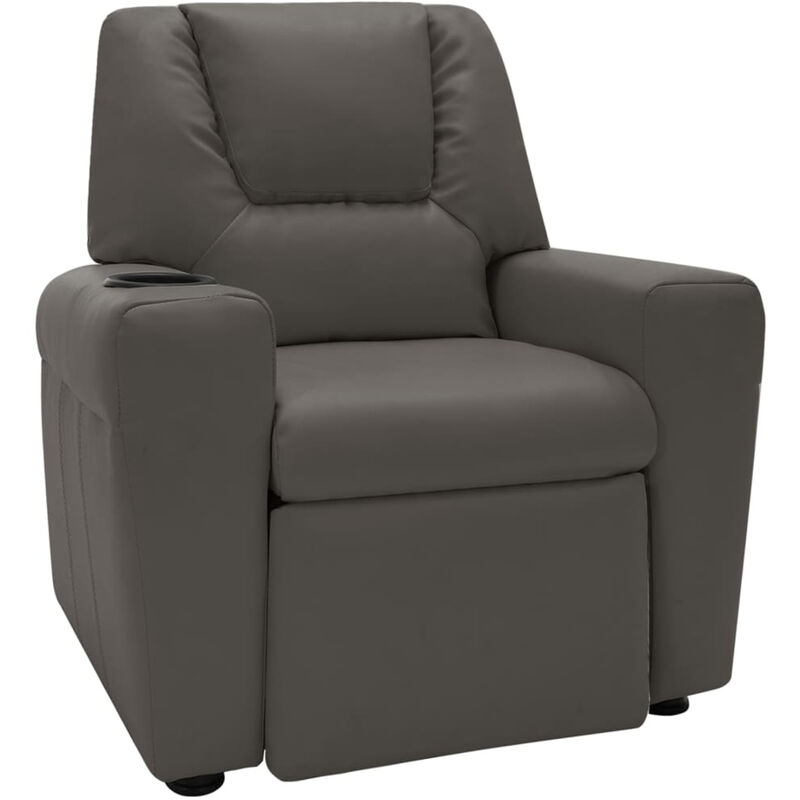 

Sillon infantil reclinable cuero sintetico gris