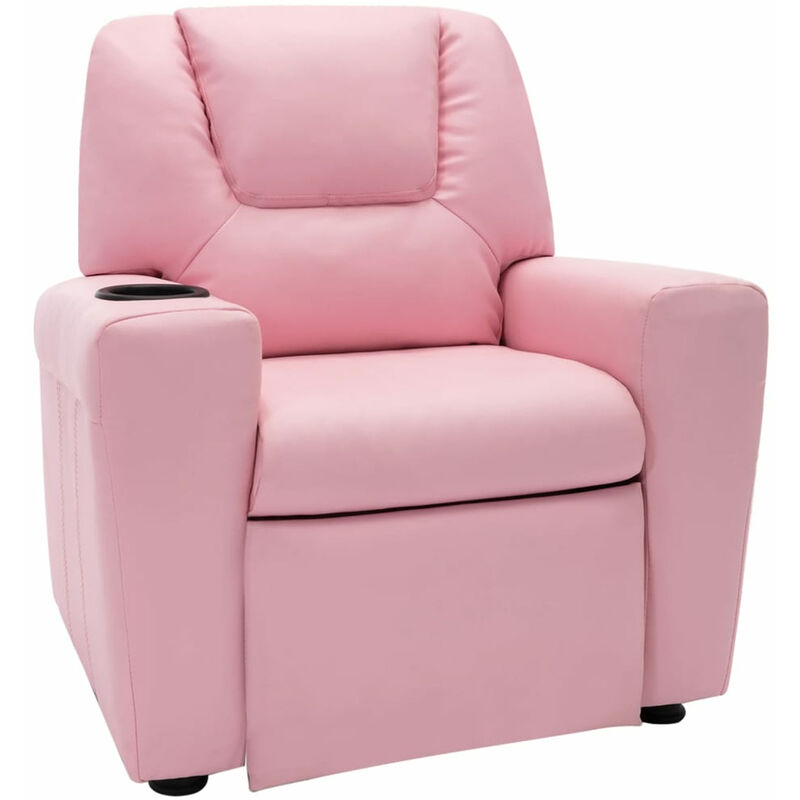 

Sillon infantil reclinable cuero sintetico rosa