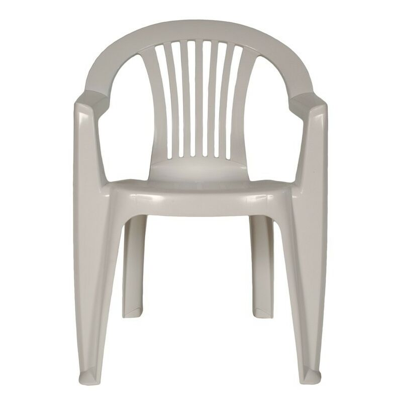 

Sillón LAGO, monoblock, apilable, blanco
