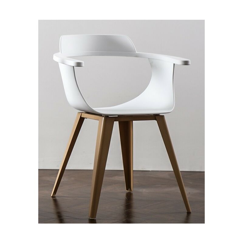 

Sillón MARLON, metal, polipropileno blanco