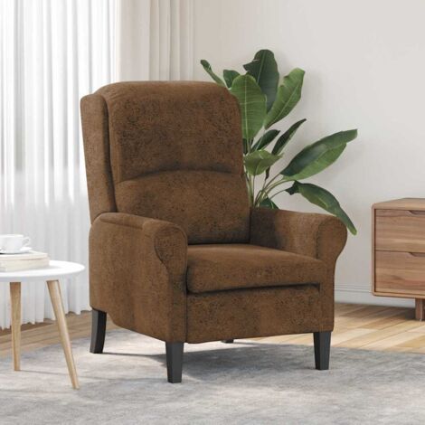 sillón Marrón 76 x 94 x 102 cm Cuero sintético