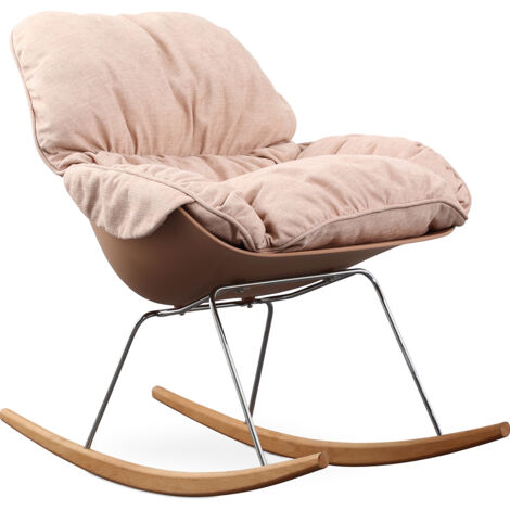 Sillón Mecedora Acolchada - Diseño Escandinavo - Ruma