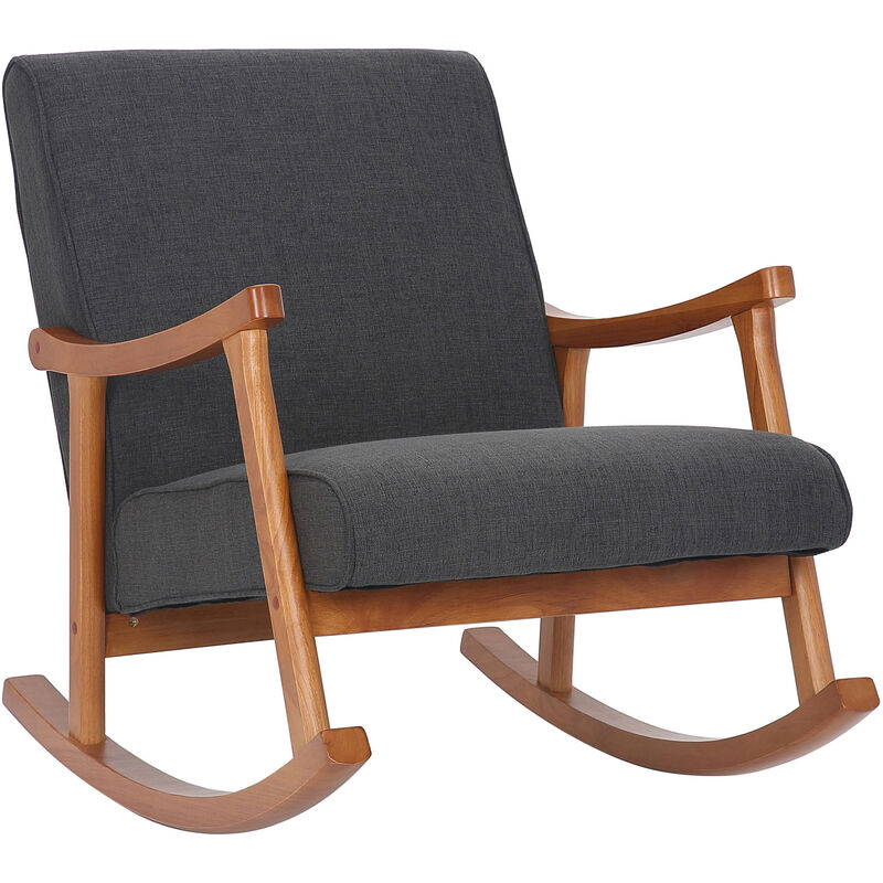 

CLP - Sillón Mecedora Morelia Nogal/gris oscuro