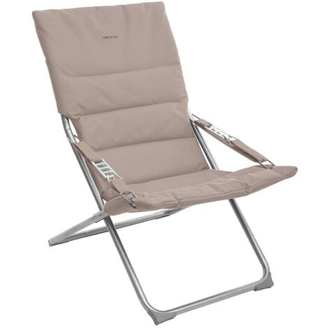 HESPERIDE Sillón "milos" de jardín color topo