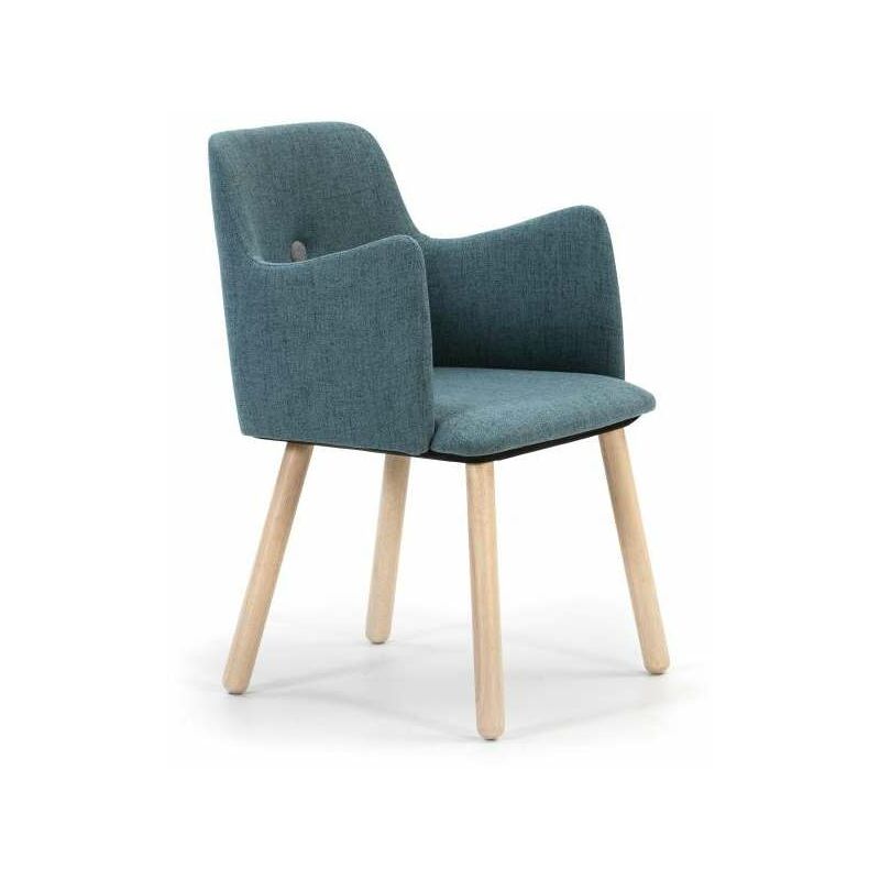 

Pack de 2 sillones modelo Aruba acabado azul turquesa 81 cm (alto) 55 cm (ancho) 55 cm (largo).