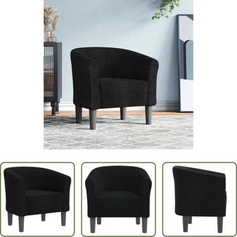 Sillón moderno -  Sillón de tela negra