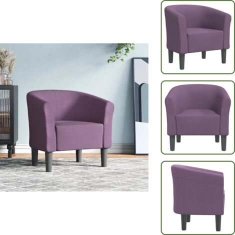 Sillón morado - vidaXL Sillón de tela morado - Sillón cómodo