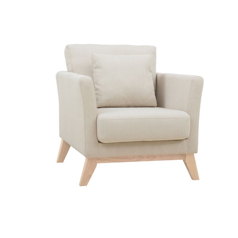 

Sillón nórdico desenfundable tejido beige OSLO