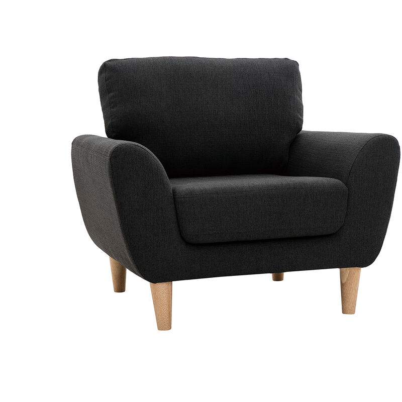 

Sillón nórdico tejido gris antracita ALICE