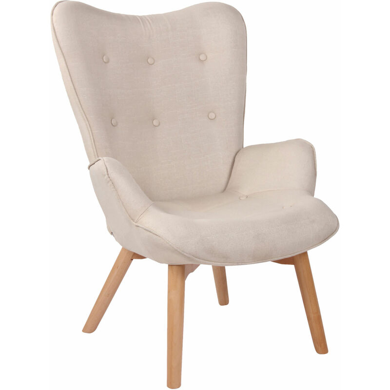 

CLP - Sillón Orejero Nórdico Durham Crema