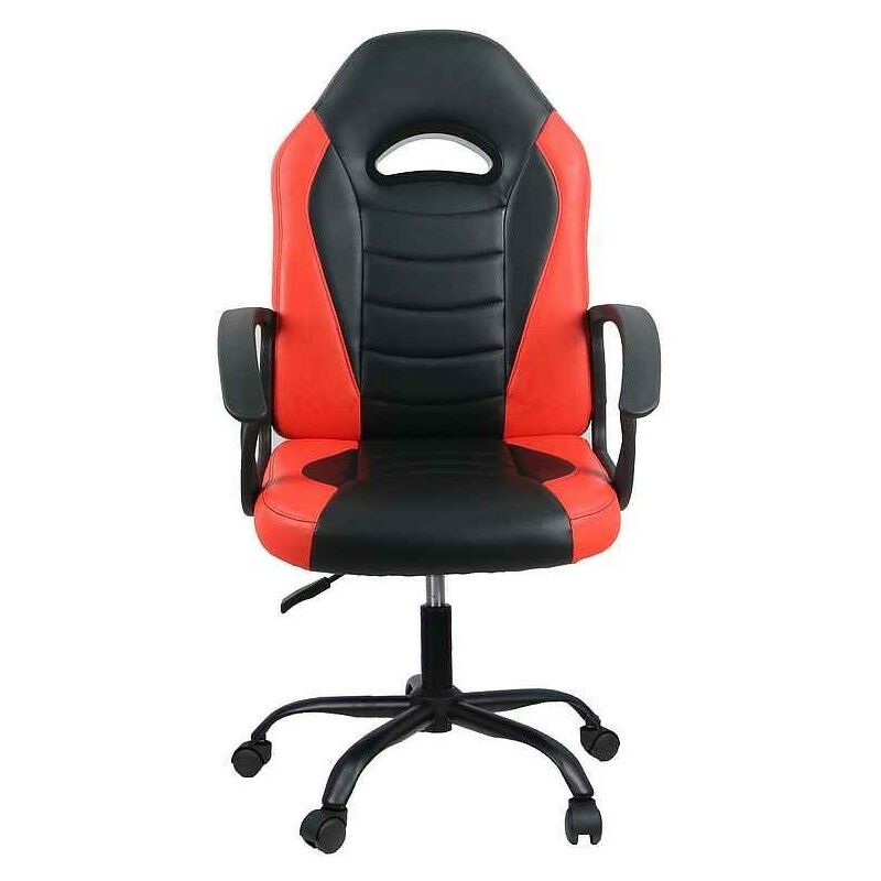

Sillon para Gamers modelo YOUNG negro-rojo con ruedas