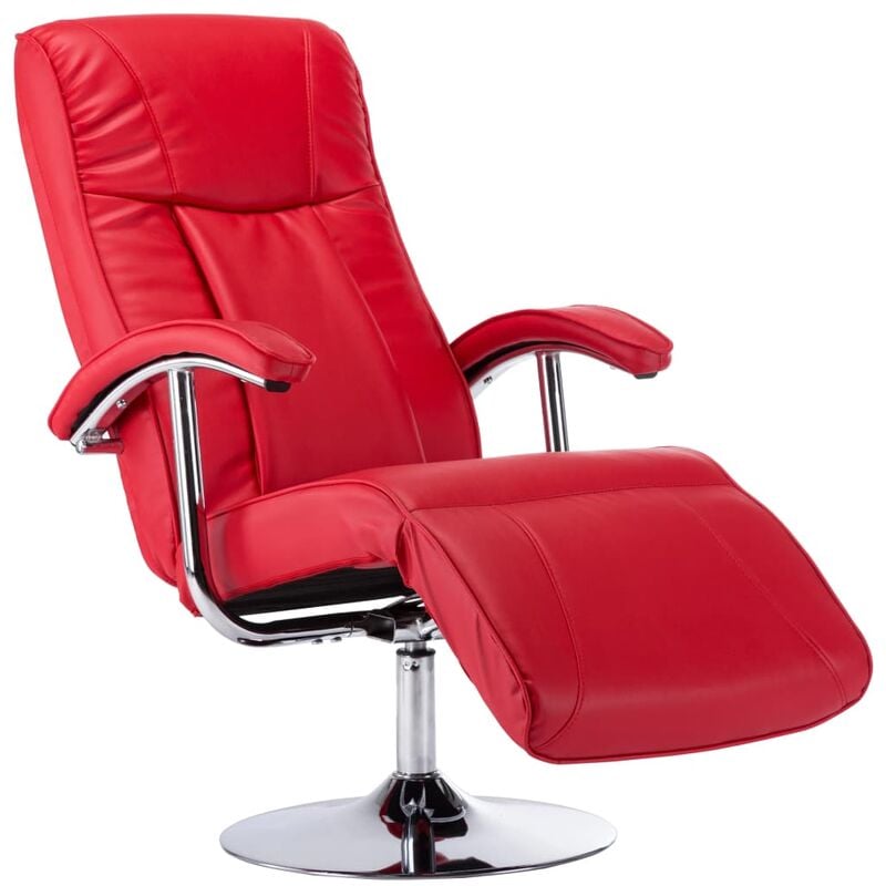 

Sillón para la Televisión de Cuero Sintético Rojo - Rojo - Vidaxl