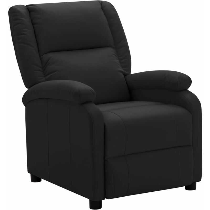 

Happyshopping - Sillon para ver la TV de cuero sintetico negro