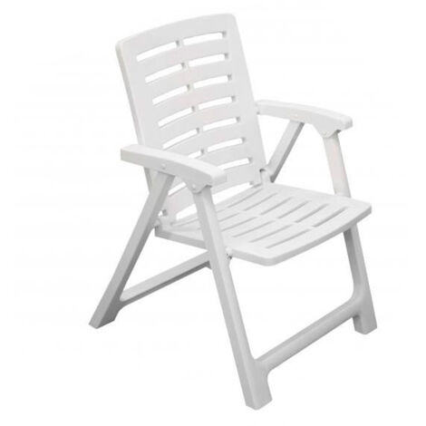 SILLON PLEGABLE RESINA REXI BLANCO