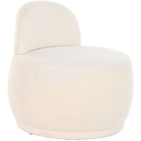 Sillon Poliester 66X66X66 Borreguito Blanco