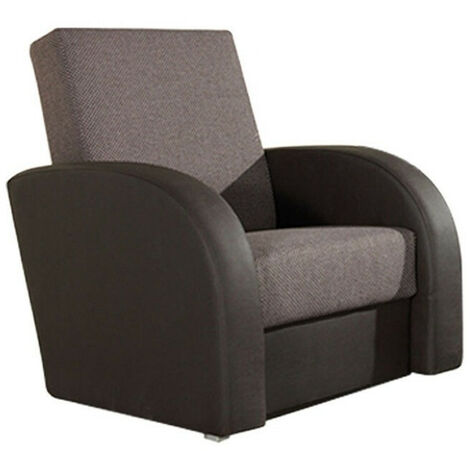 Sillón Providence 114, Soft 066 + Kreta 07, 90x78x83cm, Patas: Plástico, 0