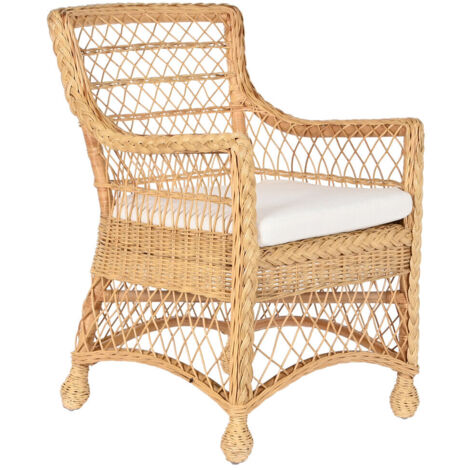 Sillon Ratan 56X63X86 Con Cojin Natural