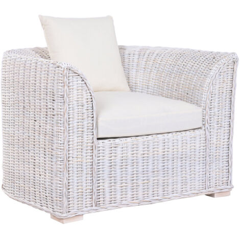 Sillon Ratan Algodon 100X78X68 Con Cojines Decape