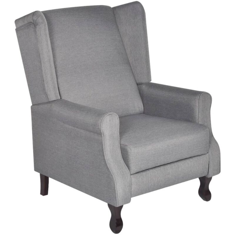 

Sillón Reclinable de Tela Gris - Gris - Vidaxl