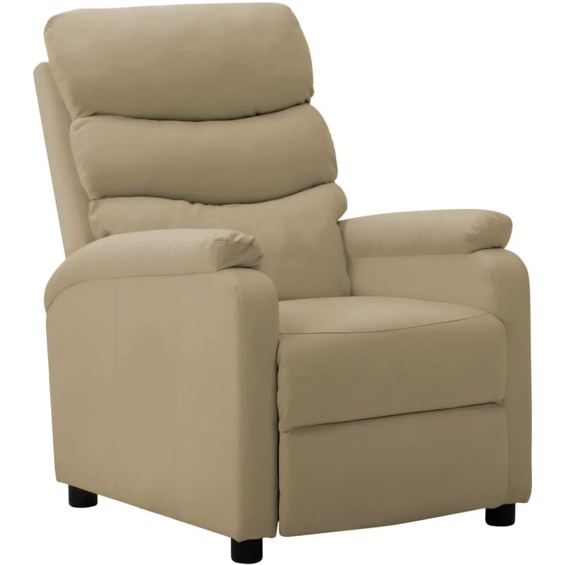 

Sillón reclinable de cuero sintético capuchino