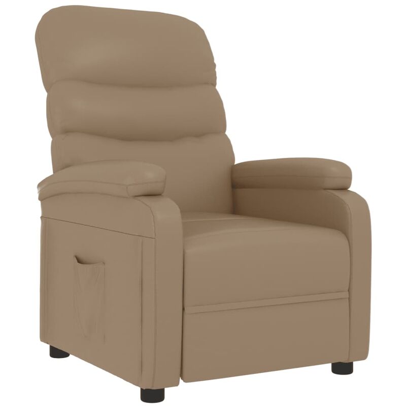 

Sillón Reclinable de Cuero Sintético Capuchino - Marrón - Vidaxl