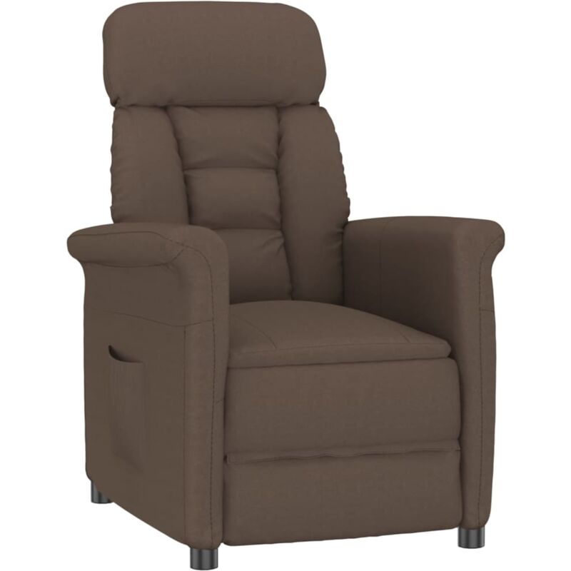 

Sillón Reclinable de Cuero Sintético Marrón - Marrón - Vidaxl