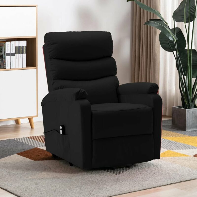 

Happyshopping - Sillon reclinable de cuero sintetico negro