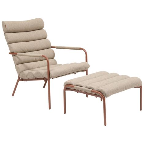 Sillón reclinable de jardín Solani de caoba - Hespéride