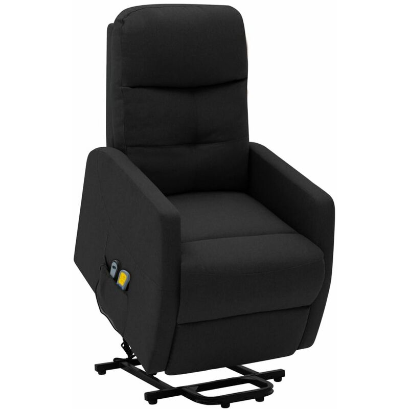 

Happyshopping - Sillon reclinable de masaje de tela negro