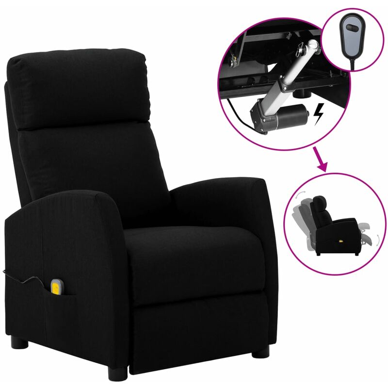 

Sillón reclinable de masaje eléctrico negro