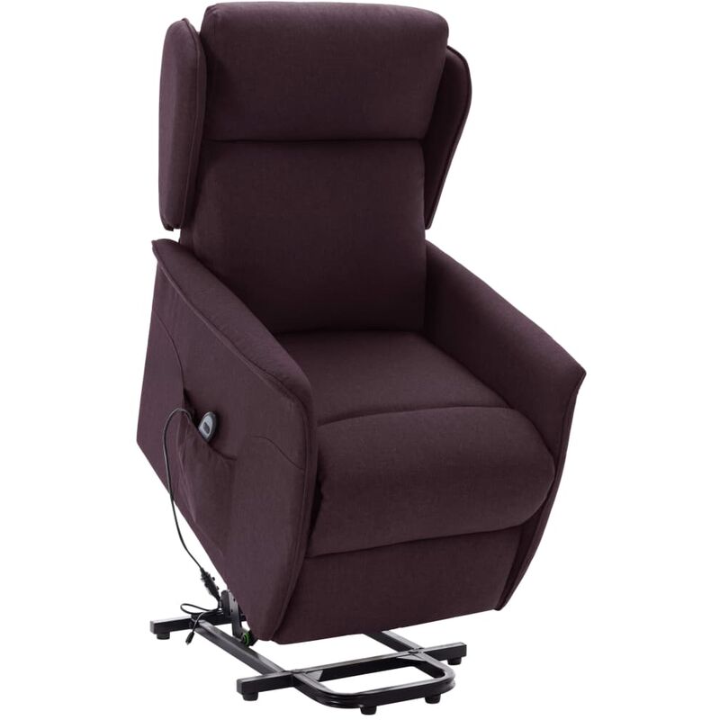 

Sillón reclinable de pie de tela morado