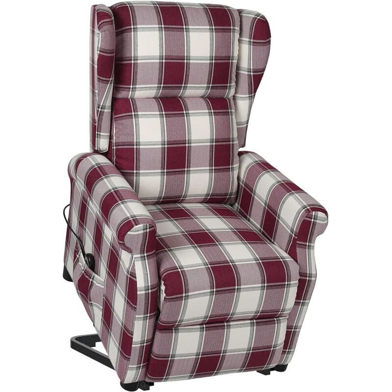 

Sillón reclinable de pie de tela rojo