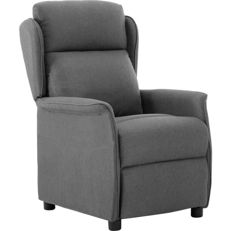 

Sillón Reclinable de Tela Gris Claro - Gris - Vidaxl
