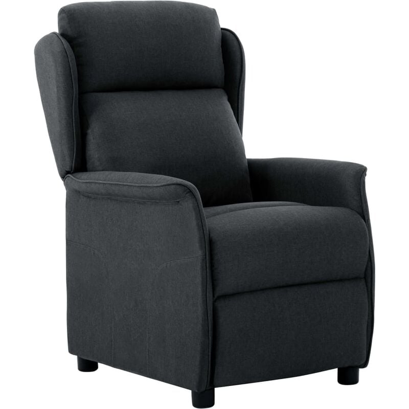 

Sillón Reclinable de Tela Gris Oscuro - Gris - Vidaxl