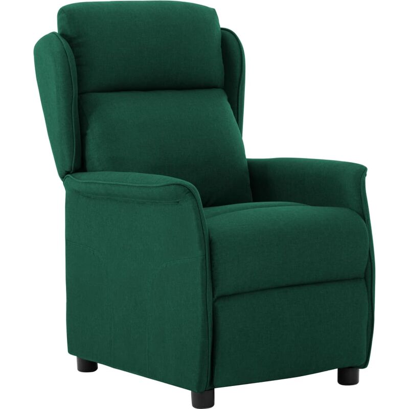 

Sillón Reclinable de Tela Verde Oscuro - Verde - Vidaxl