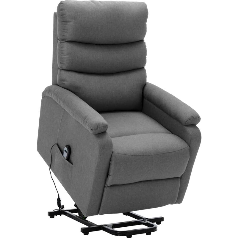

Sillón reclinable de tela gris claro