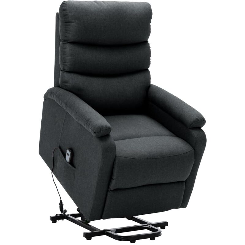 

Sillón reclinable de tela gris oscuro