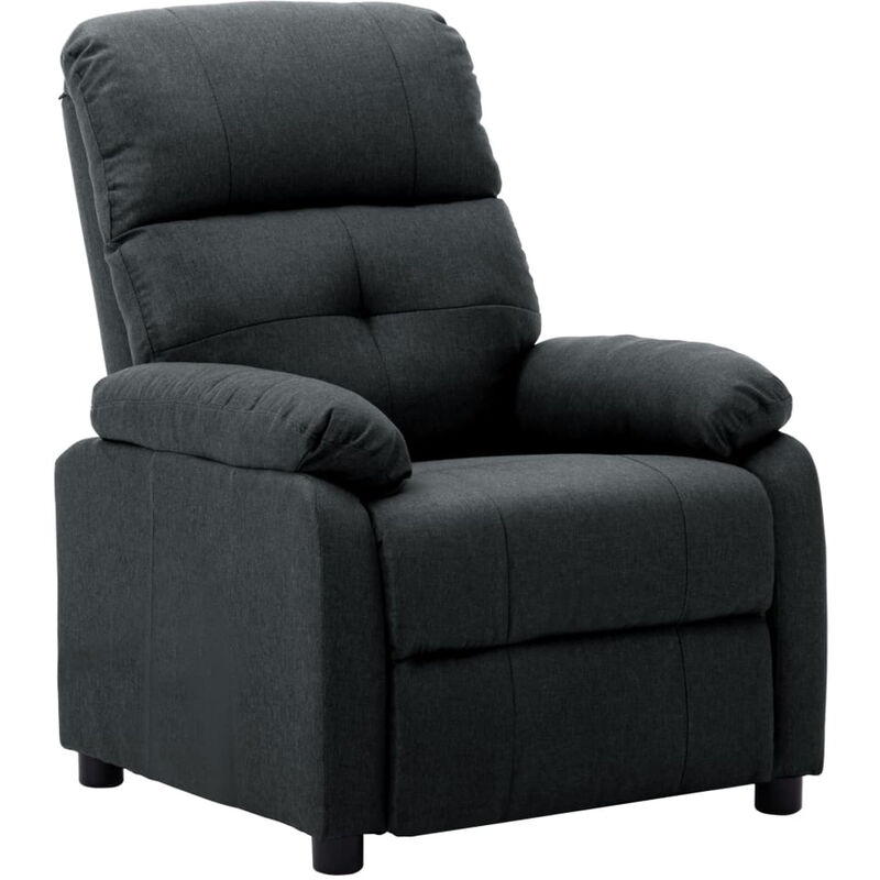 

Sillon reclinable de tela gris oscuro