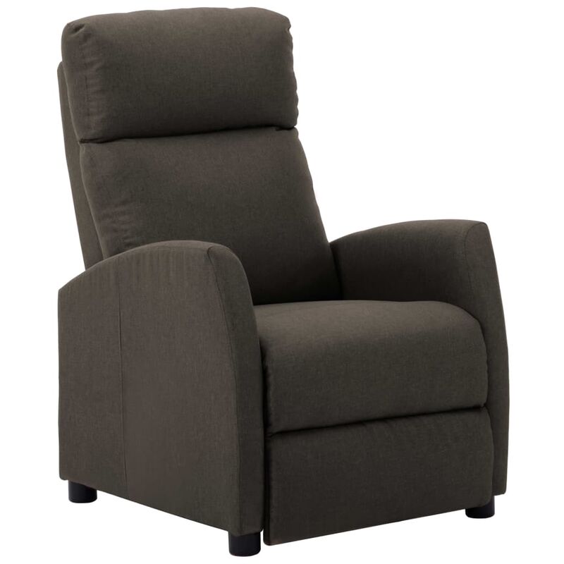 

Sillón reclinable de tela gris taupe