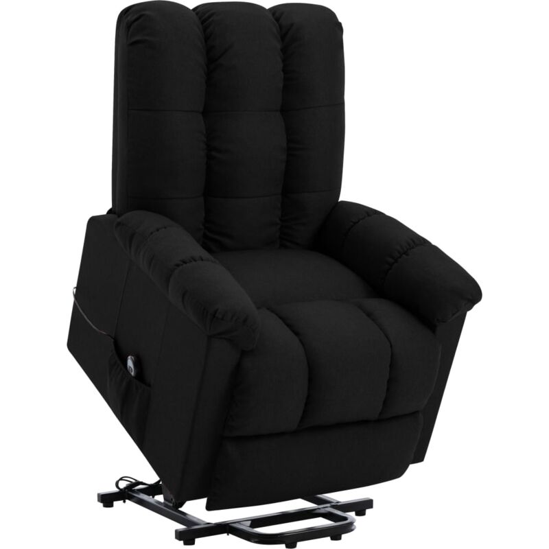 

Sillón Reclinable de Tela Negro - Negro - Vidaxl