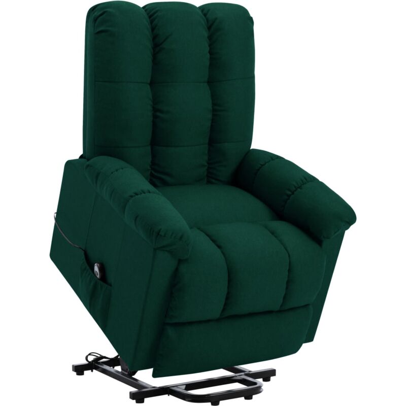 

Sillón Reclinable de Tela Verde Oscuro - Verde - Vidaxl