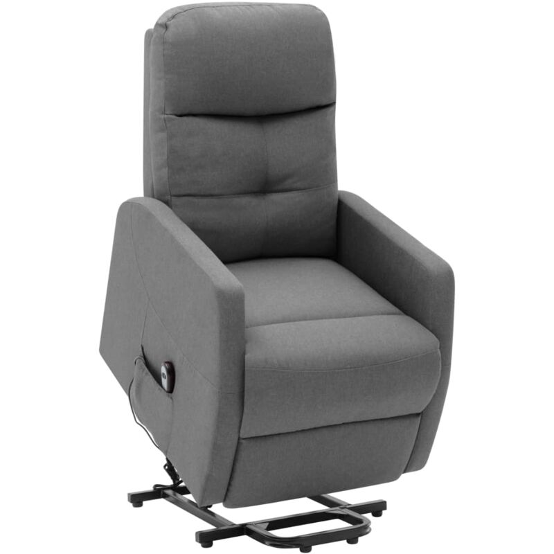 

Sillón Reclinable de Tela Gris Claro - Gris - Vidaxl