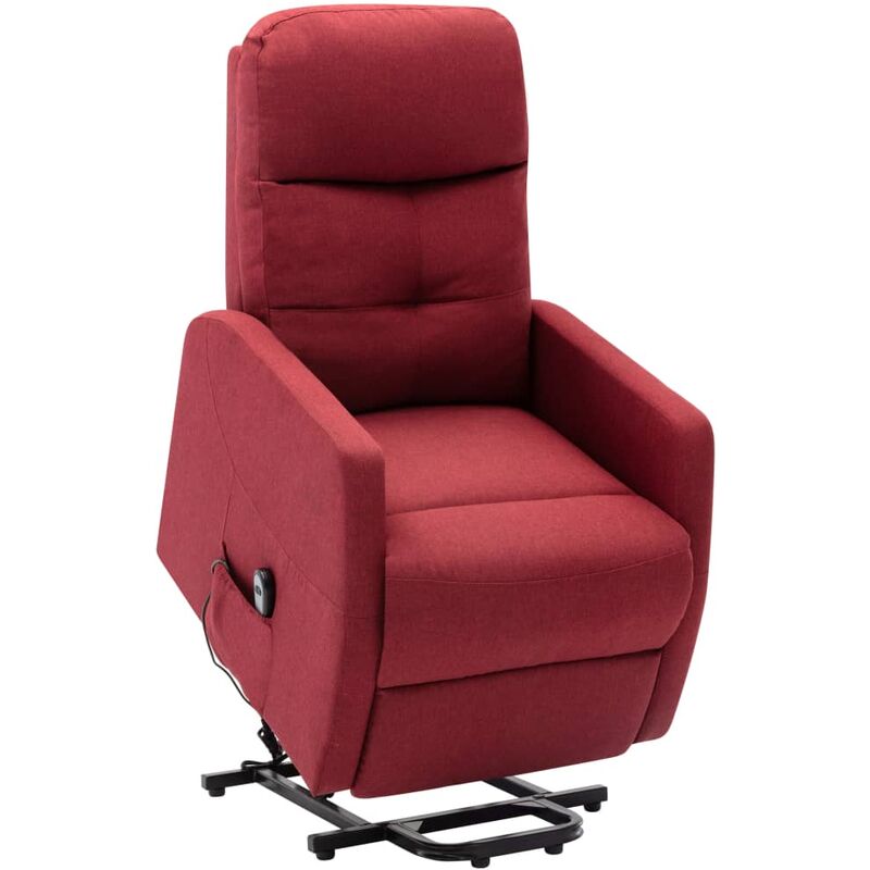 

Sillón Reclinable de Tela Rojo Vino Tinto - Rojo - Vidaxl
