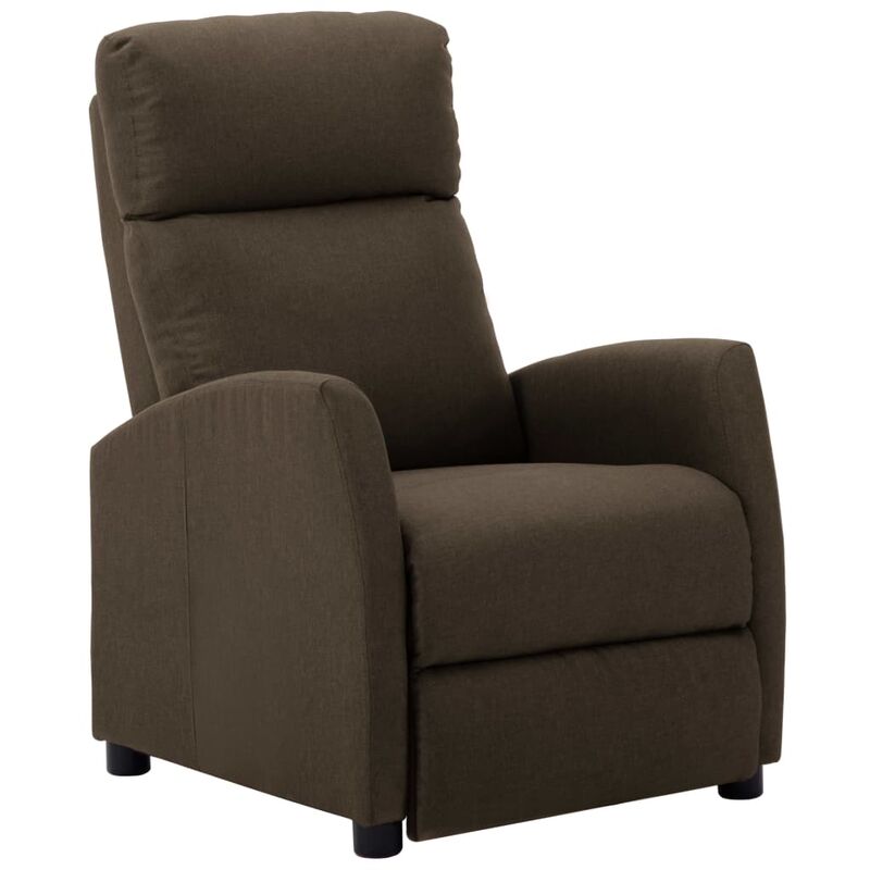 

Sillón reclinable de tela marrón