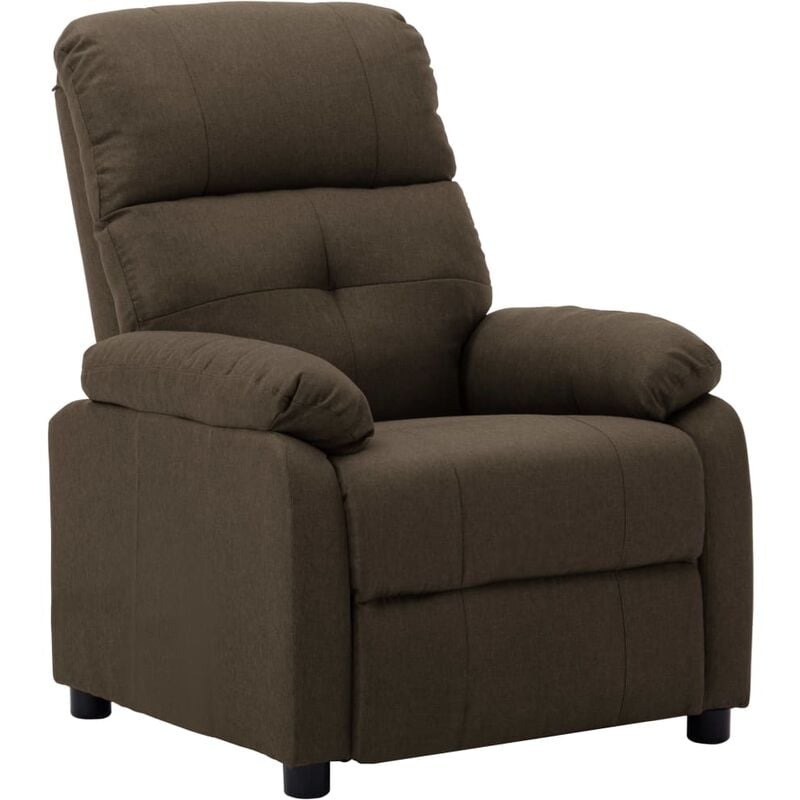 

Sillón reclinable de tela marrón