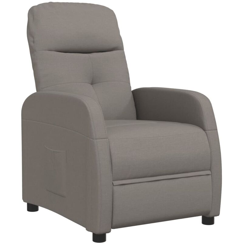 

Sillón Reclinable de Tela Gris Taupe - Gris Topo - Vidaxl