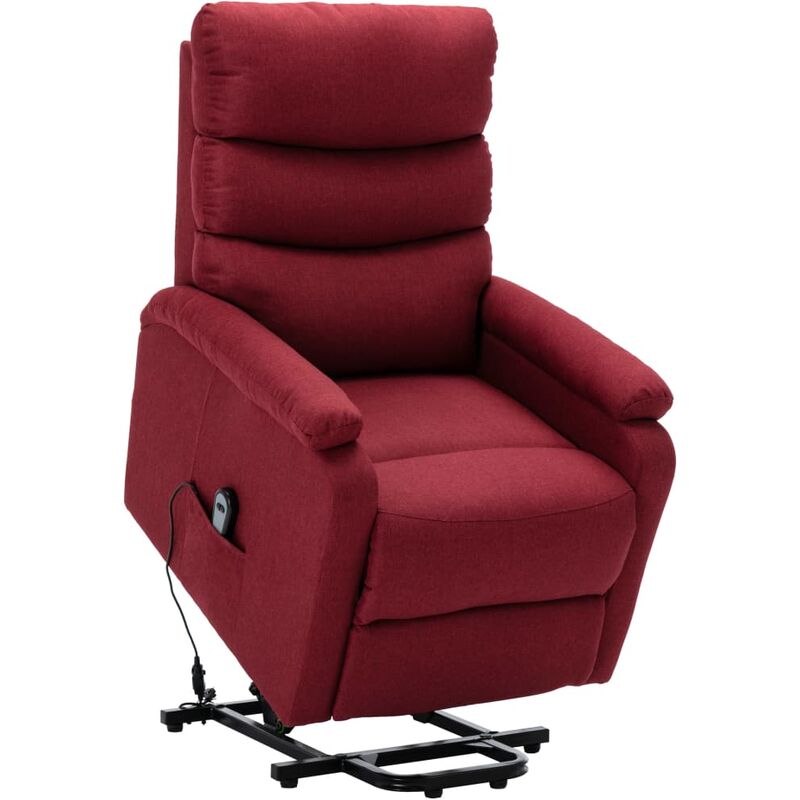 

Sillón Reclinable de Tela Rojo Vino Tinto - Rojo - Vidaxl