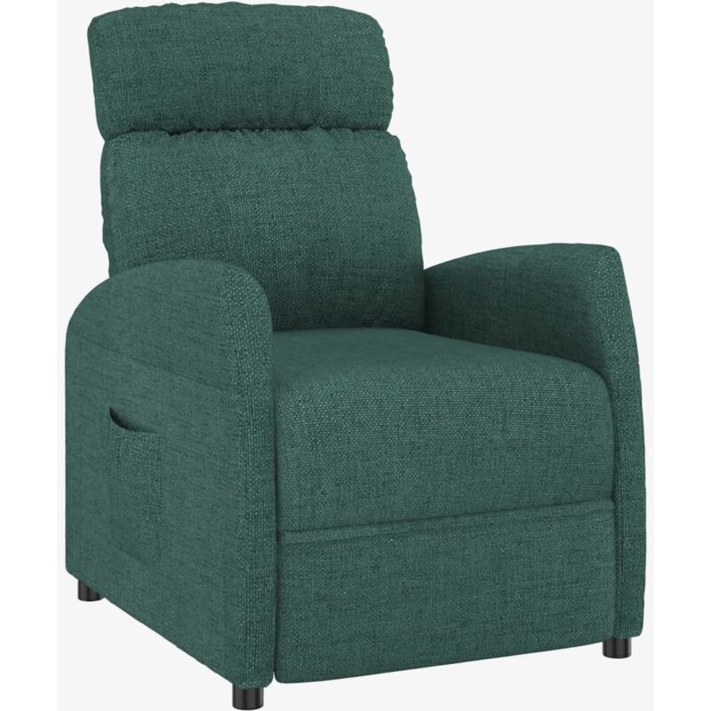 

Sillón Reclinable de Tela Verde Oscuro - Verde - Vidaxl