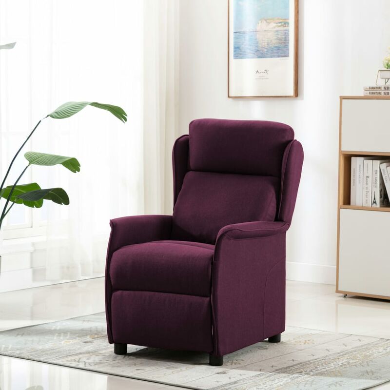 

Sillón reclinable de tela morado