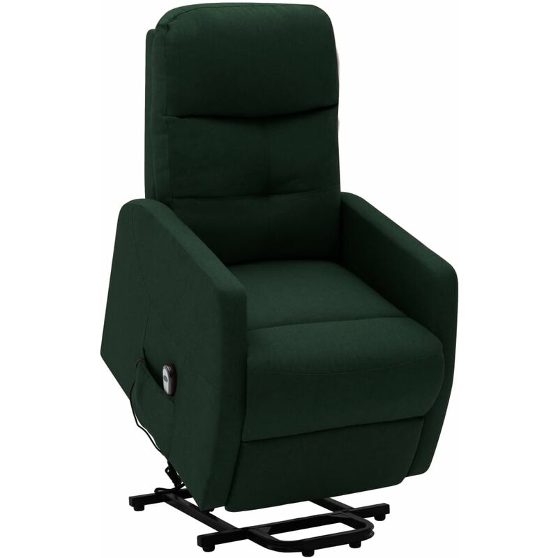 

Sillón reclinable de tela verde oscuro